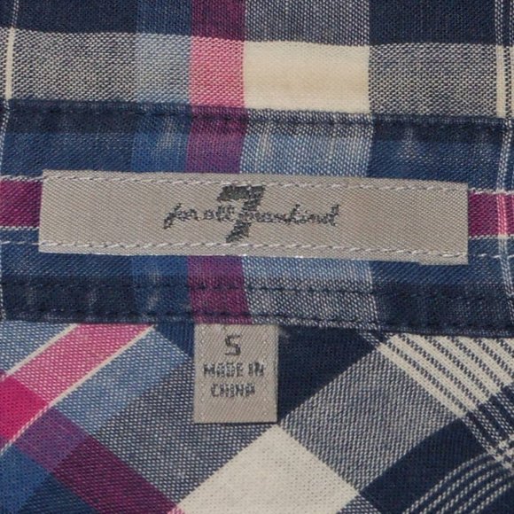 7 For all Man kind colorful men's button shirt - Picture 3 of 8